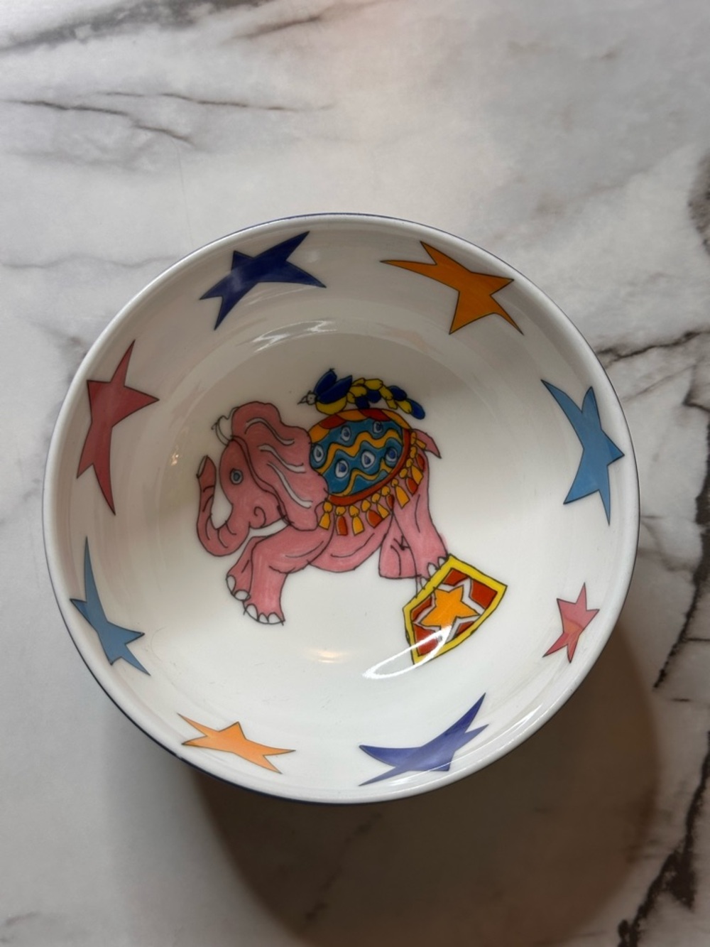 Tiffany & Co. Gene Moore Fantasy Ceramic Elephant Bowl